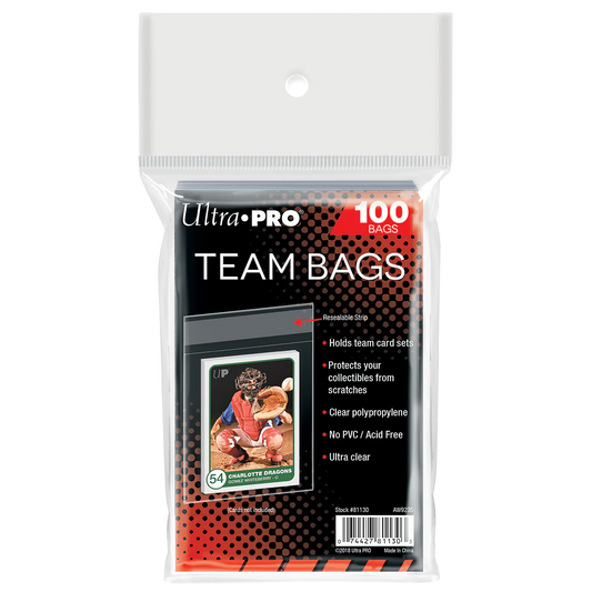 Team Bags Resealable Sleeves (100ct)