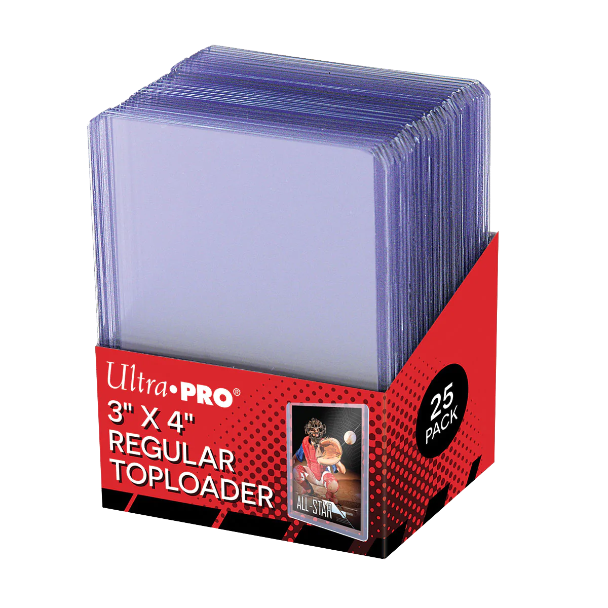Toploader 3x4" 25ct Clear Regular Ultra PRO