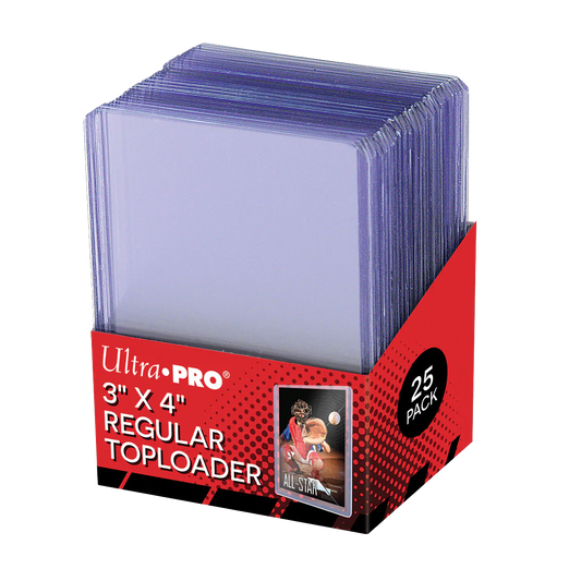 Toploader 3x4" 25ct Clear Regular Ultra PRO