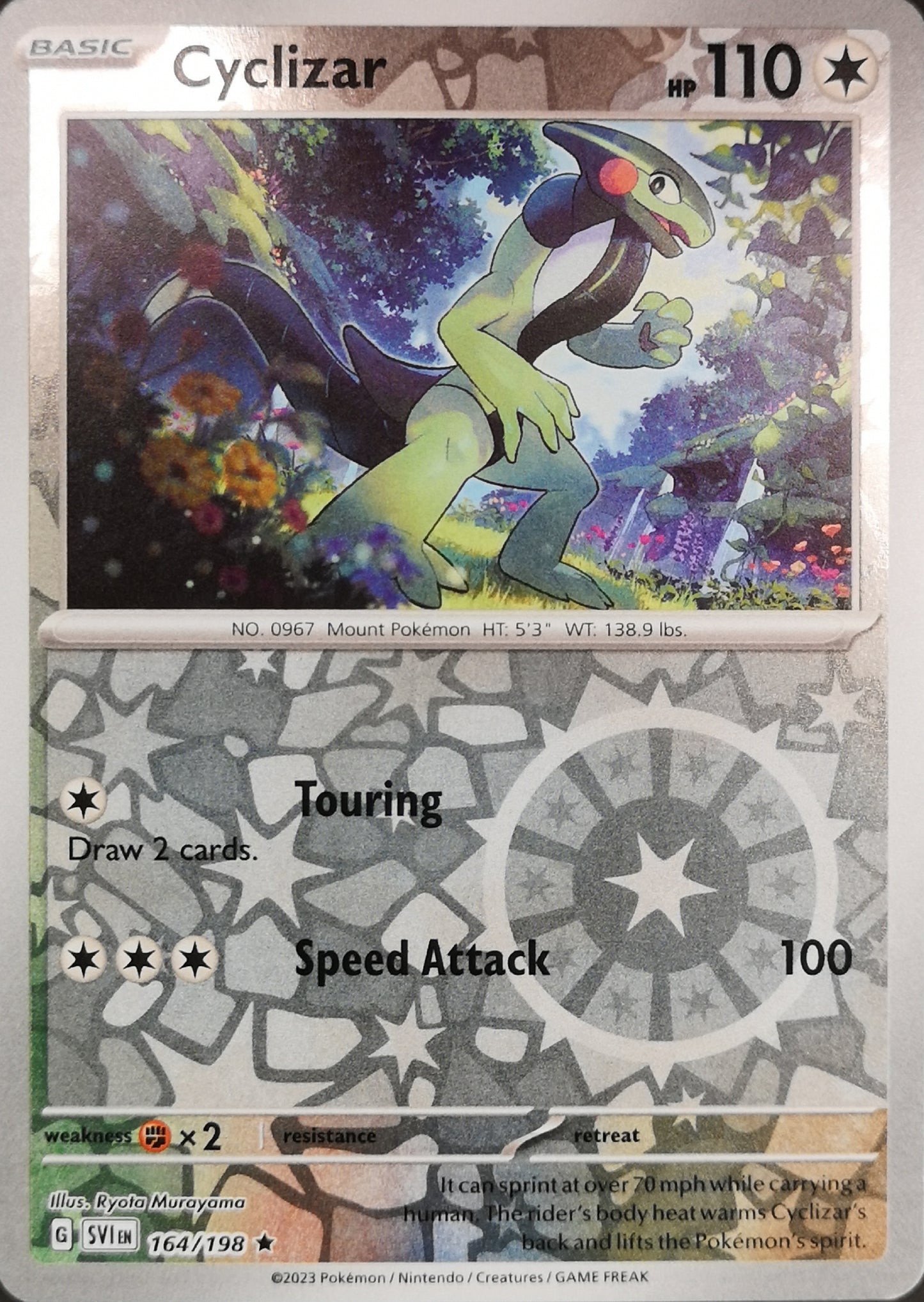 #164 Cyclizar 164/198 Rare Reverse Holo