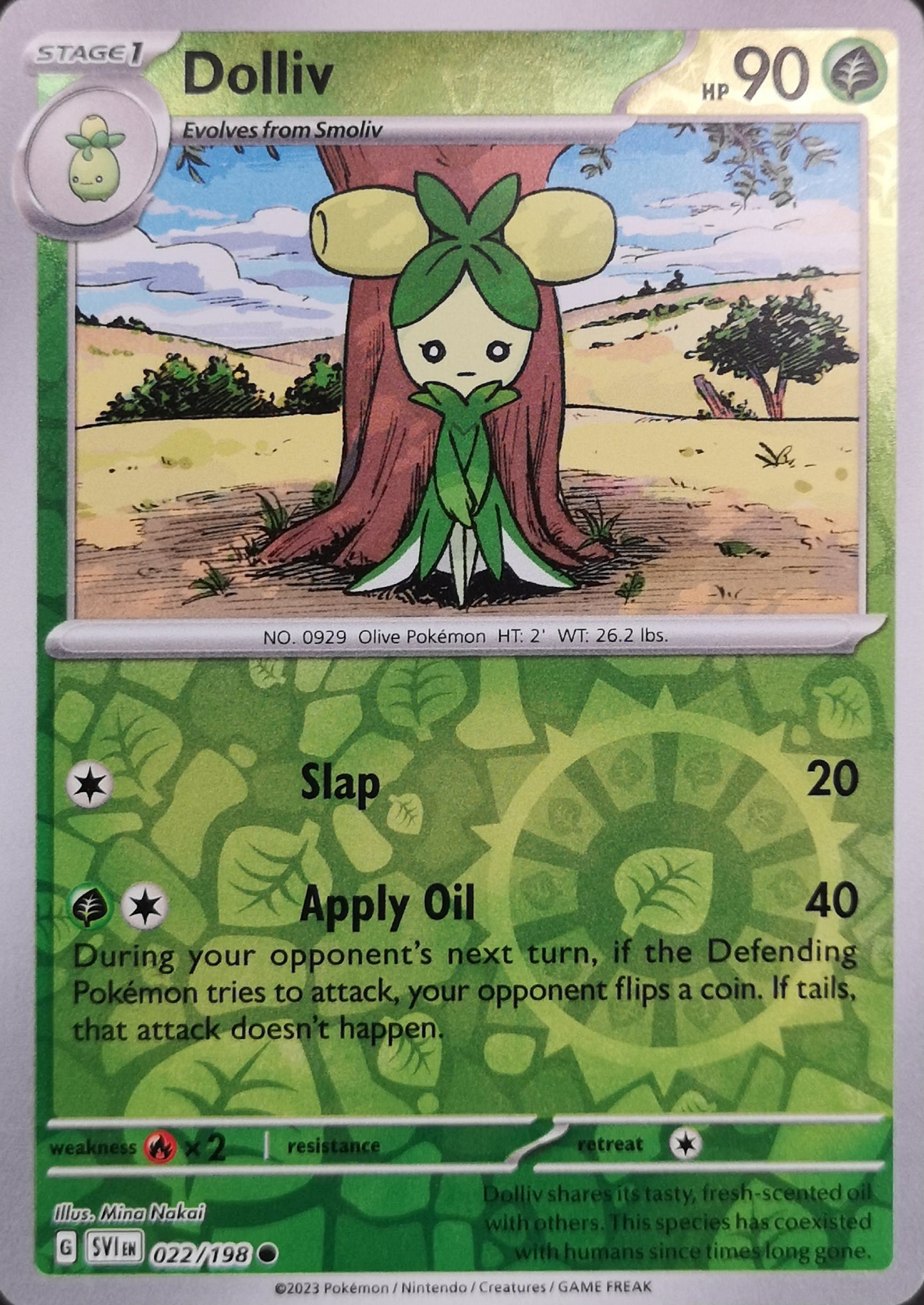 #022 Dolliv 022/198 Common Reverse Holo