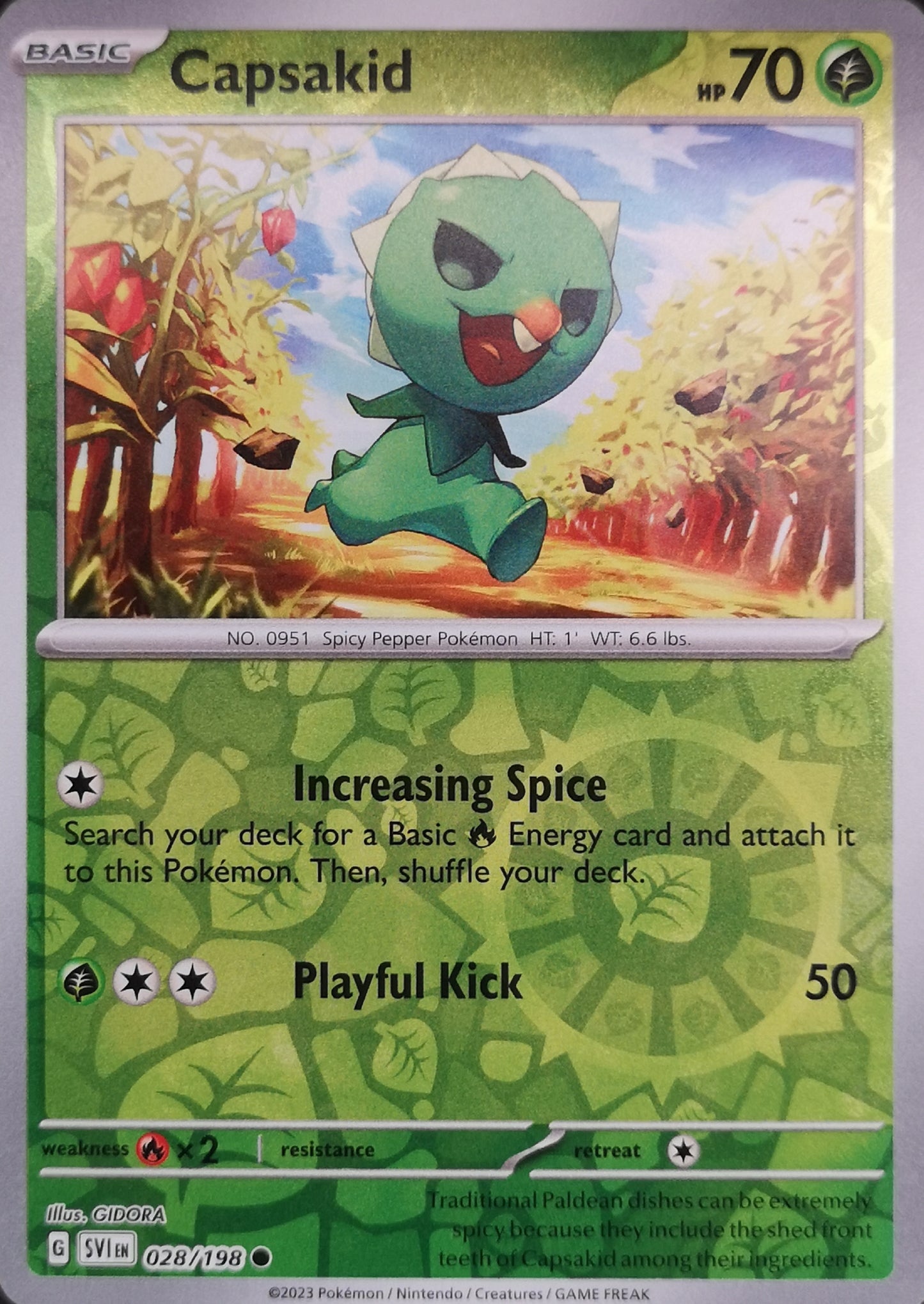 #028 Capsakid 028/198 Common Reverse Holo