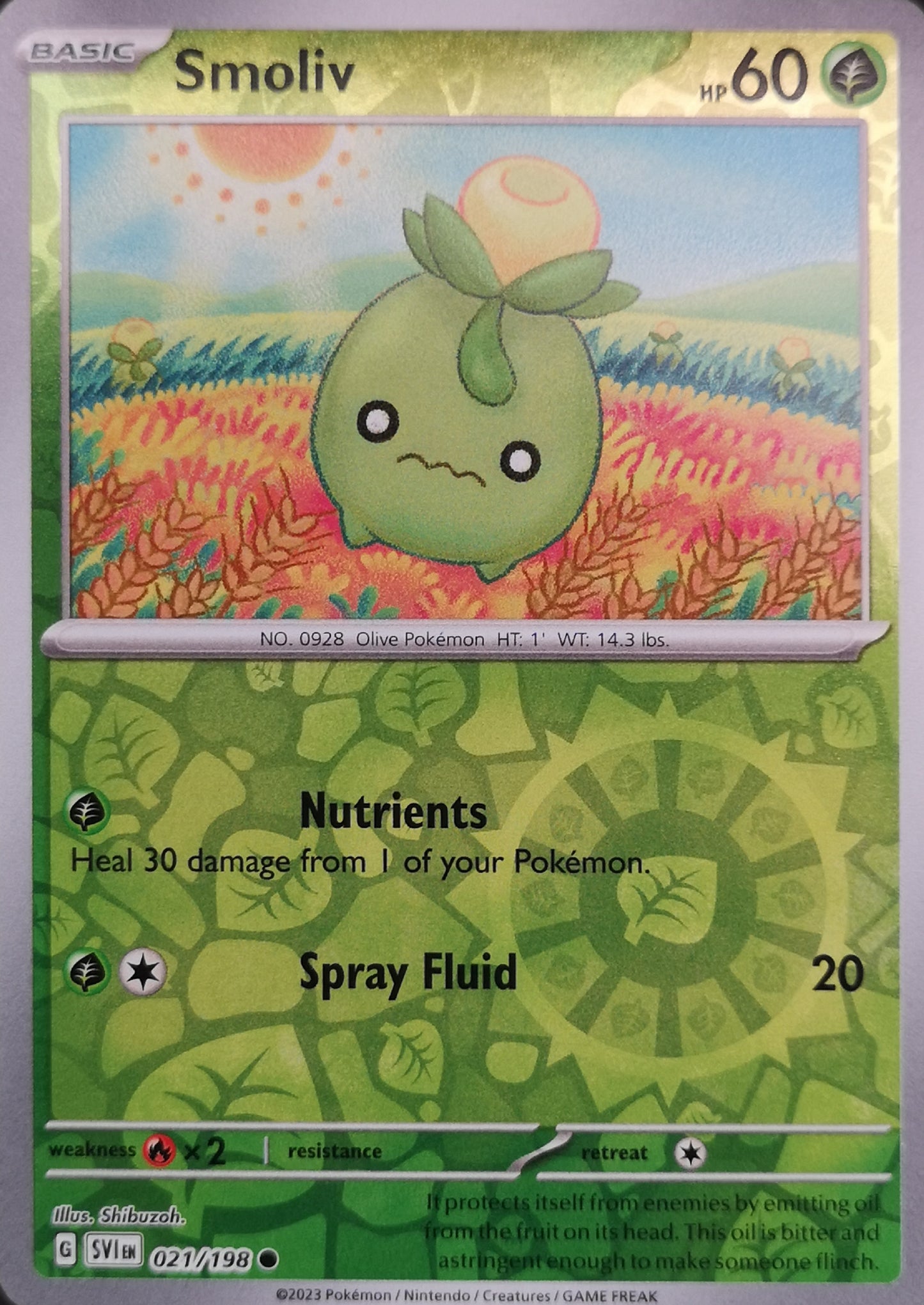 #021 Smoliv 021/198 Common Reverse Holo