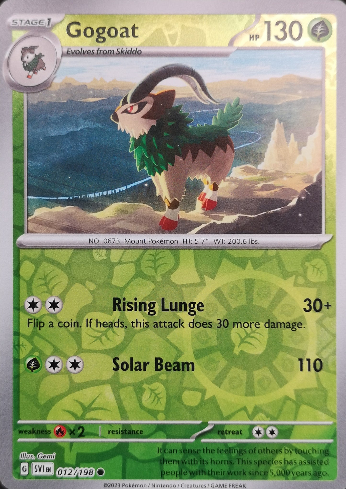 #012 Gogoat 012/198 Common Reverse Holo