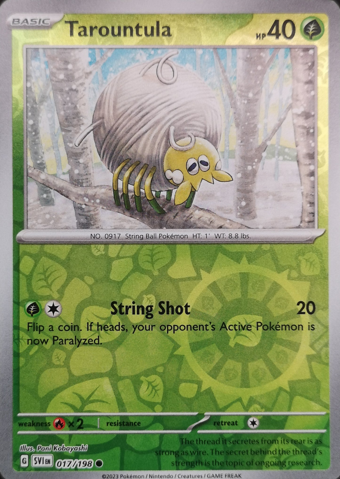 #017 Tarountula 017/198 Common Reverse Holo
