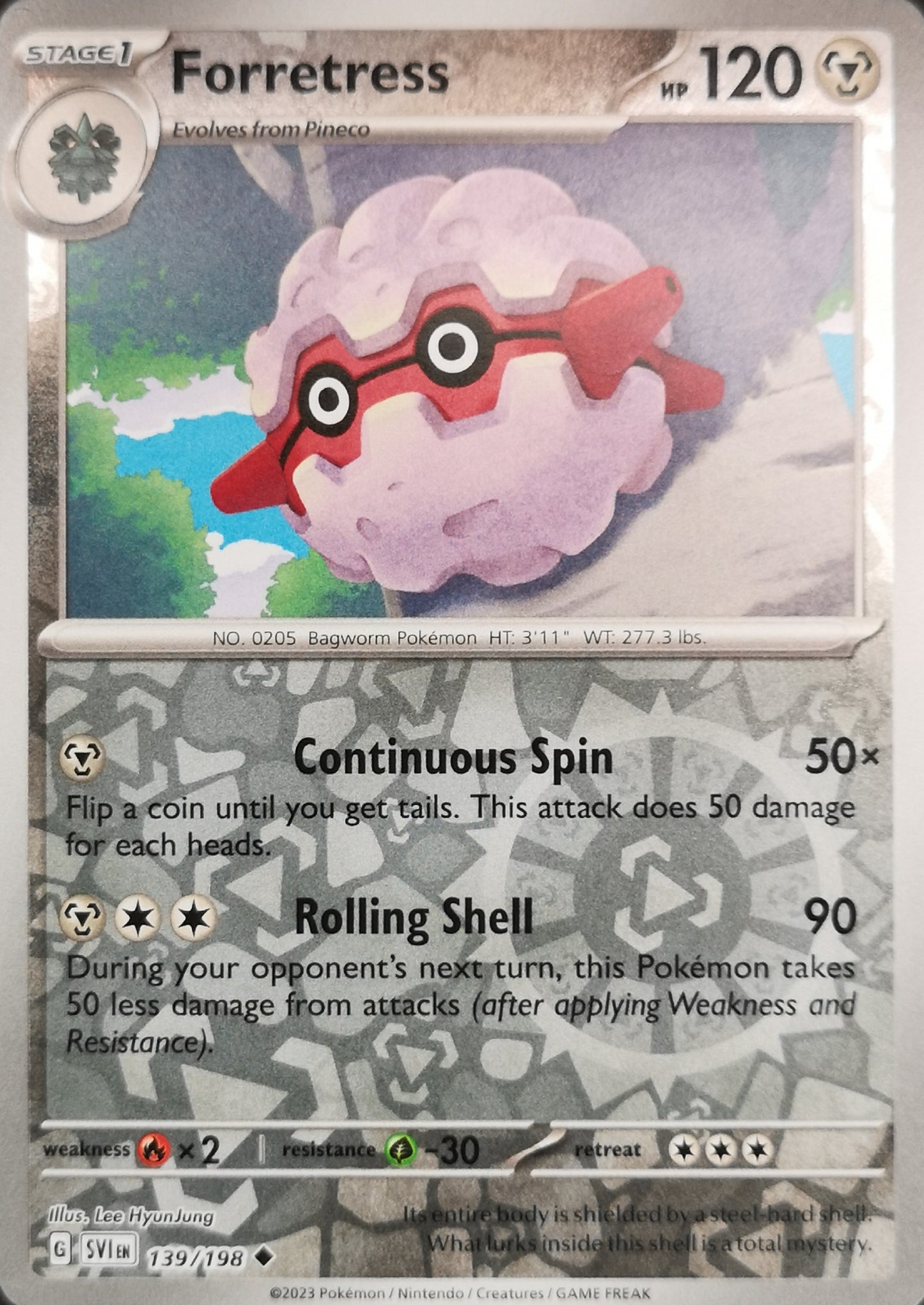 #139 Forretress 139/198 Uncommon Reverse Holo