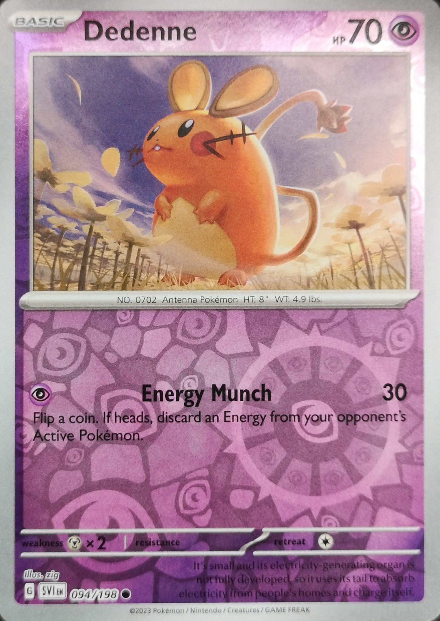 #094 Dedenne 094/198 Common Reverse Holo