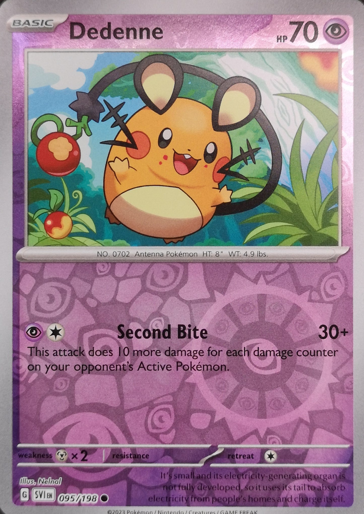 #095 Dedenne 095/198 Common Reverse Holo