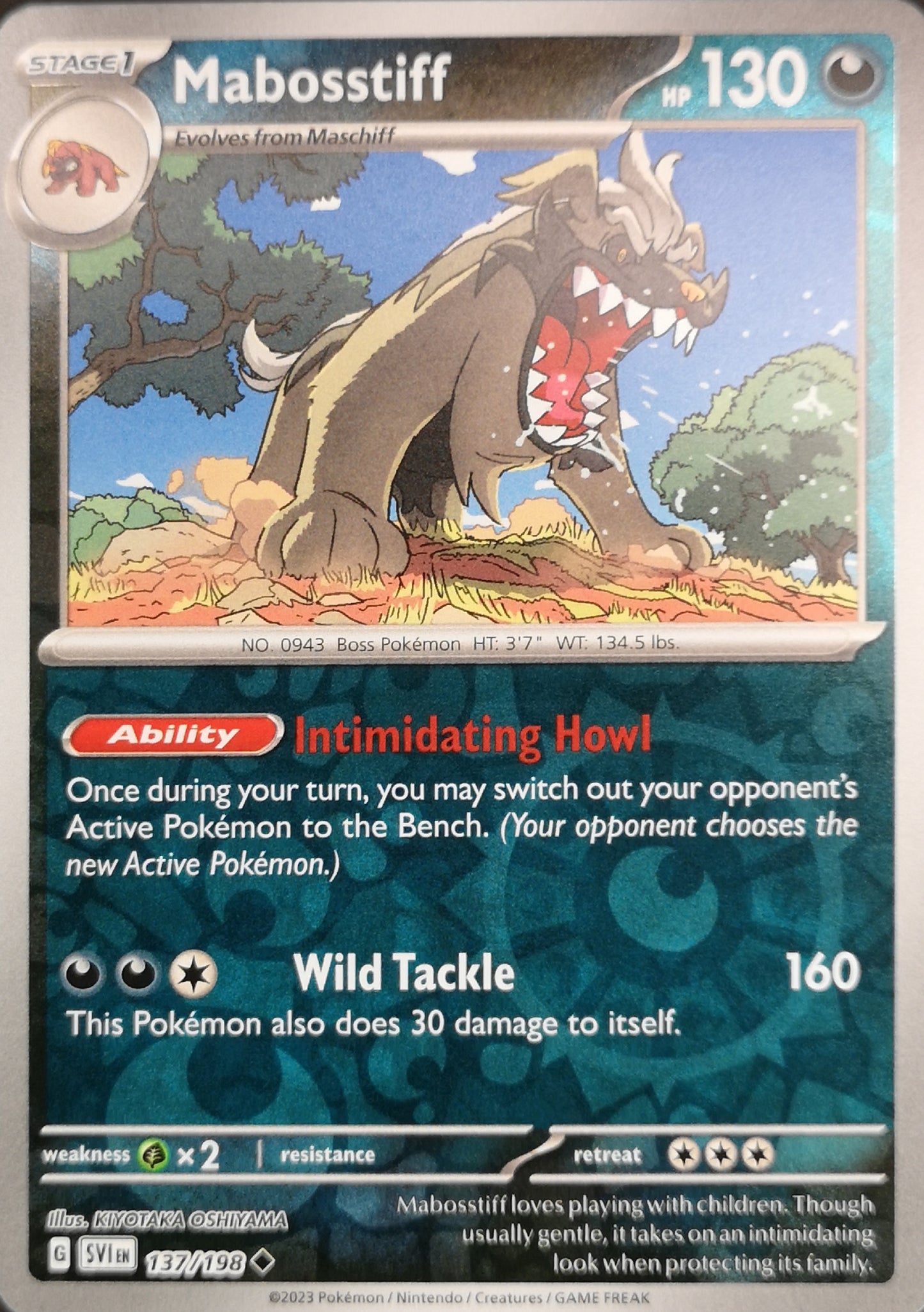 #137 Mabosstiff 137/198 Uncommon Reverse Holo