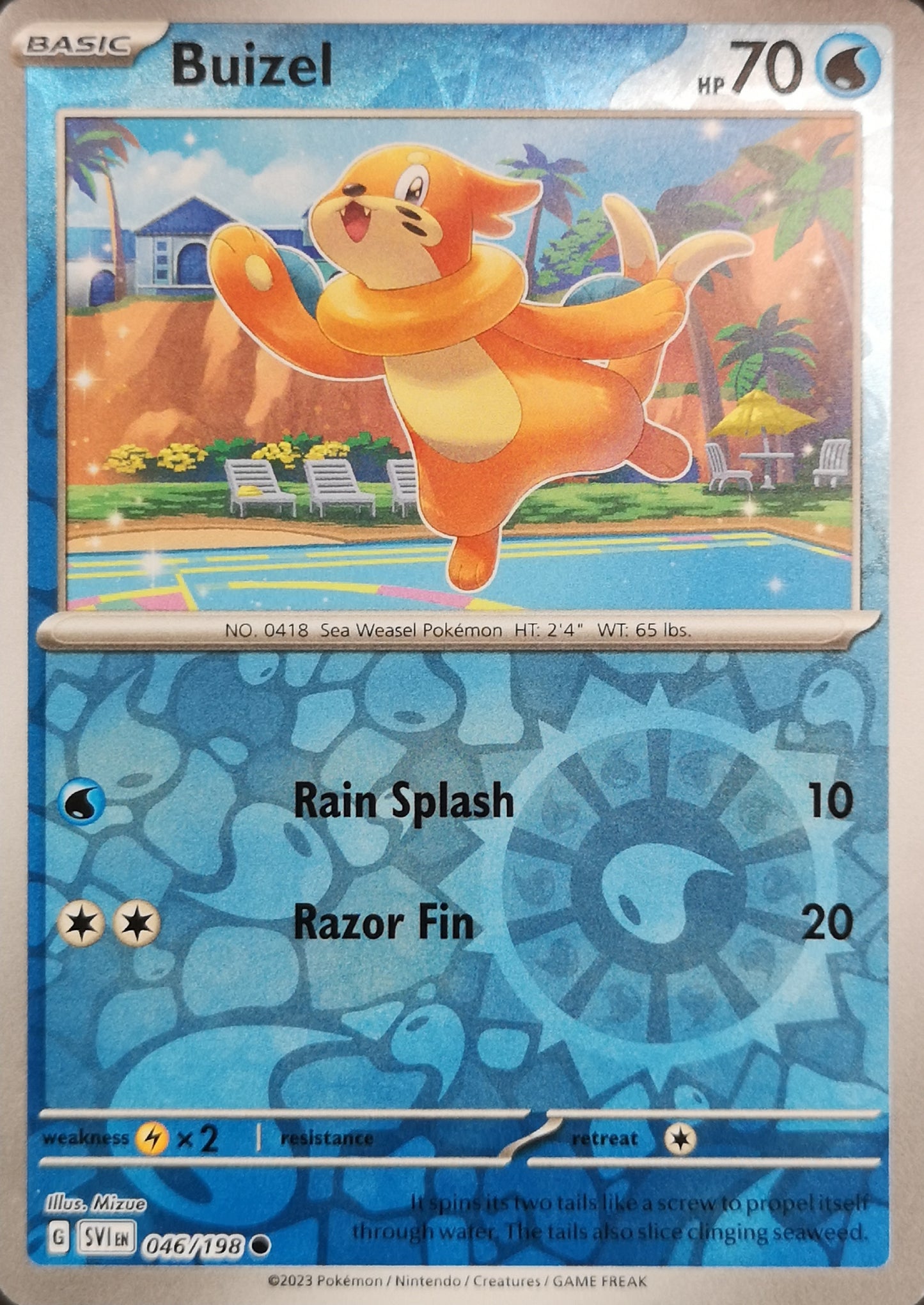 #046 Buizel 046/198 Common Reverse Holo