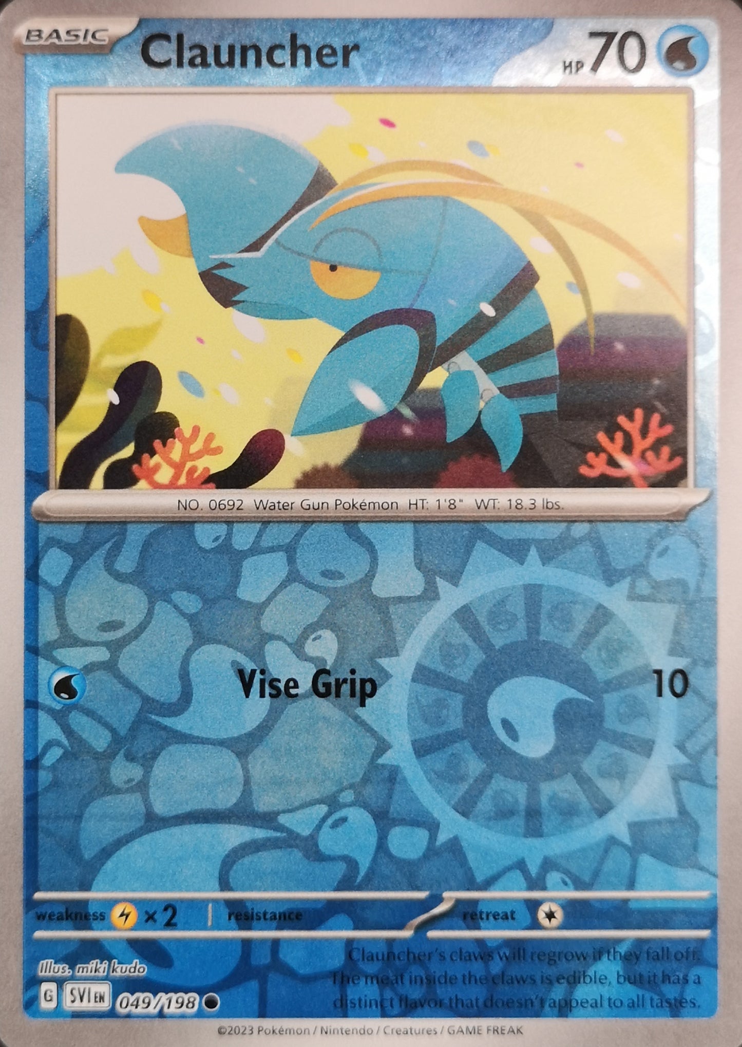 #049 Clauncher 049/198 Common Reverse Holo