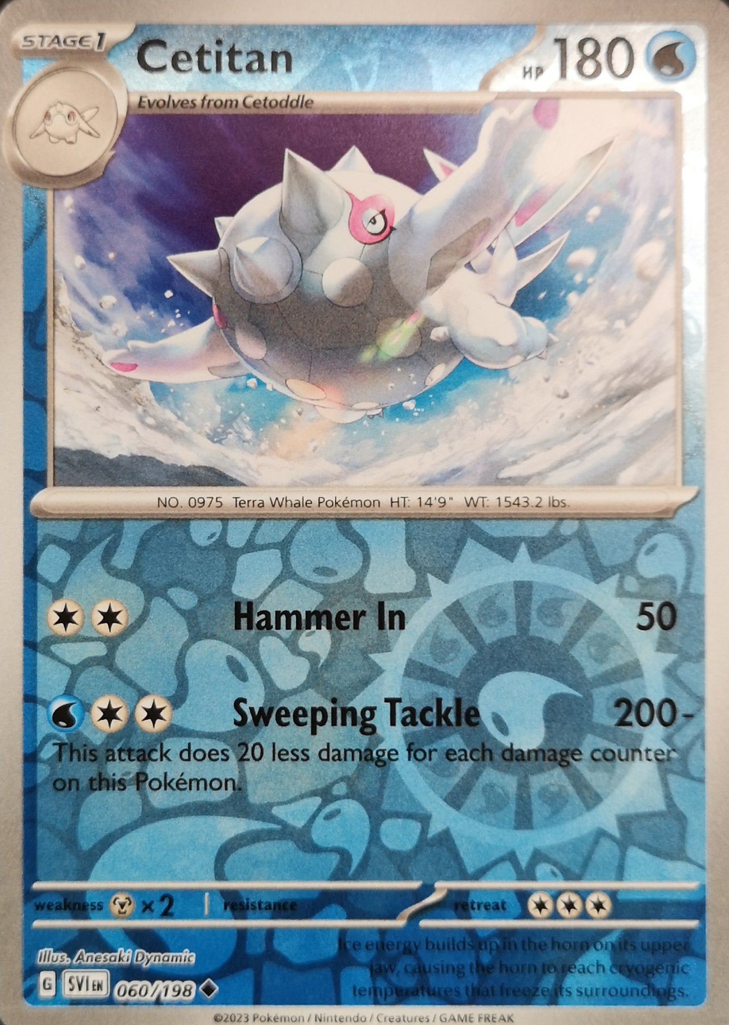#060 Cetitan 060/198 Uncommon Reverse Holo