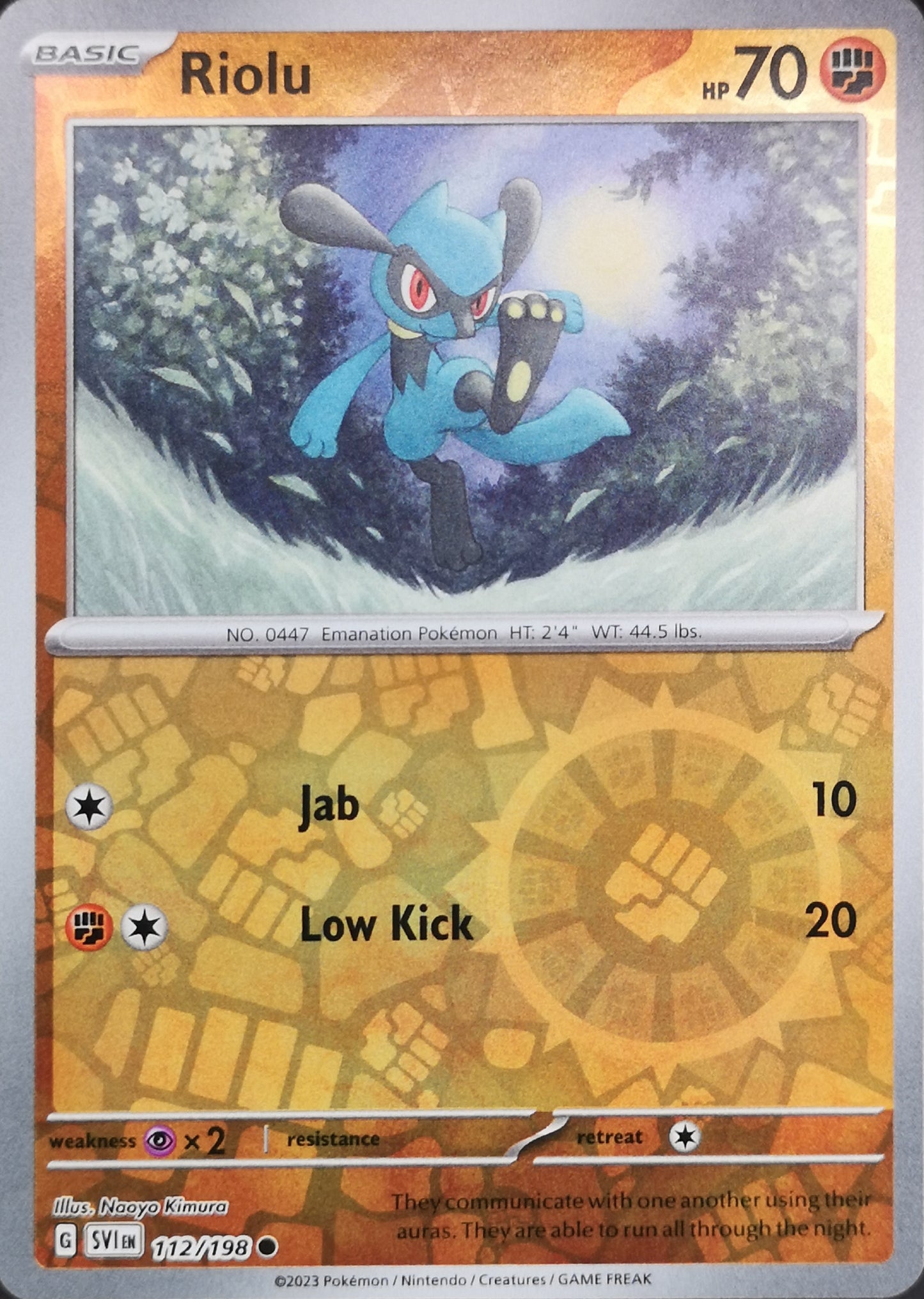 #112 Riolu 112/198 Common Reverse Holo