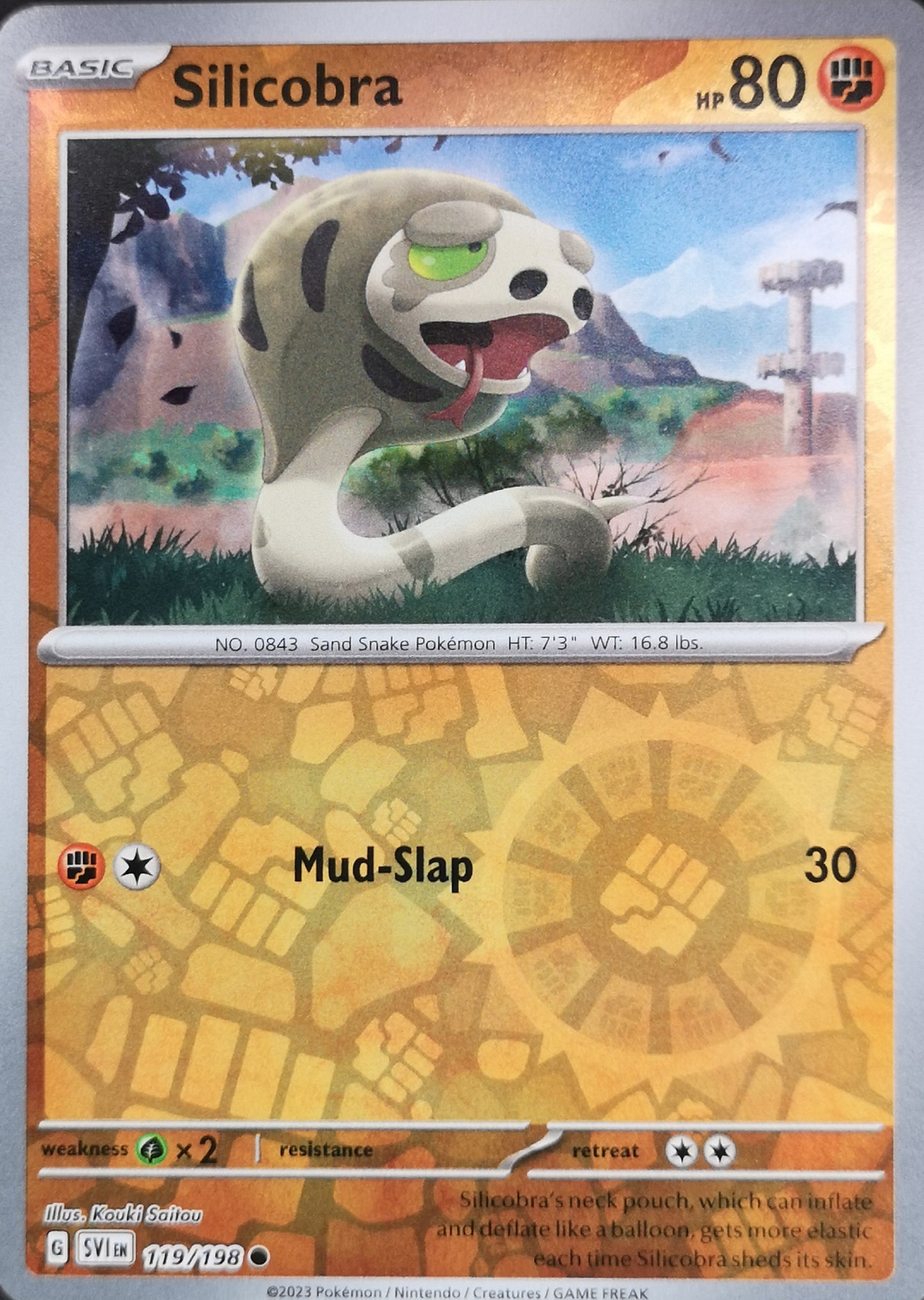 #119 Silicobra 119/198 Common Reverse Holo