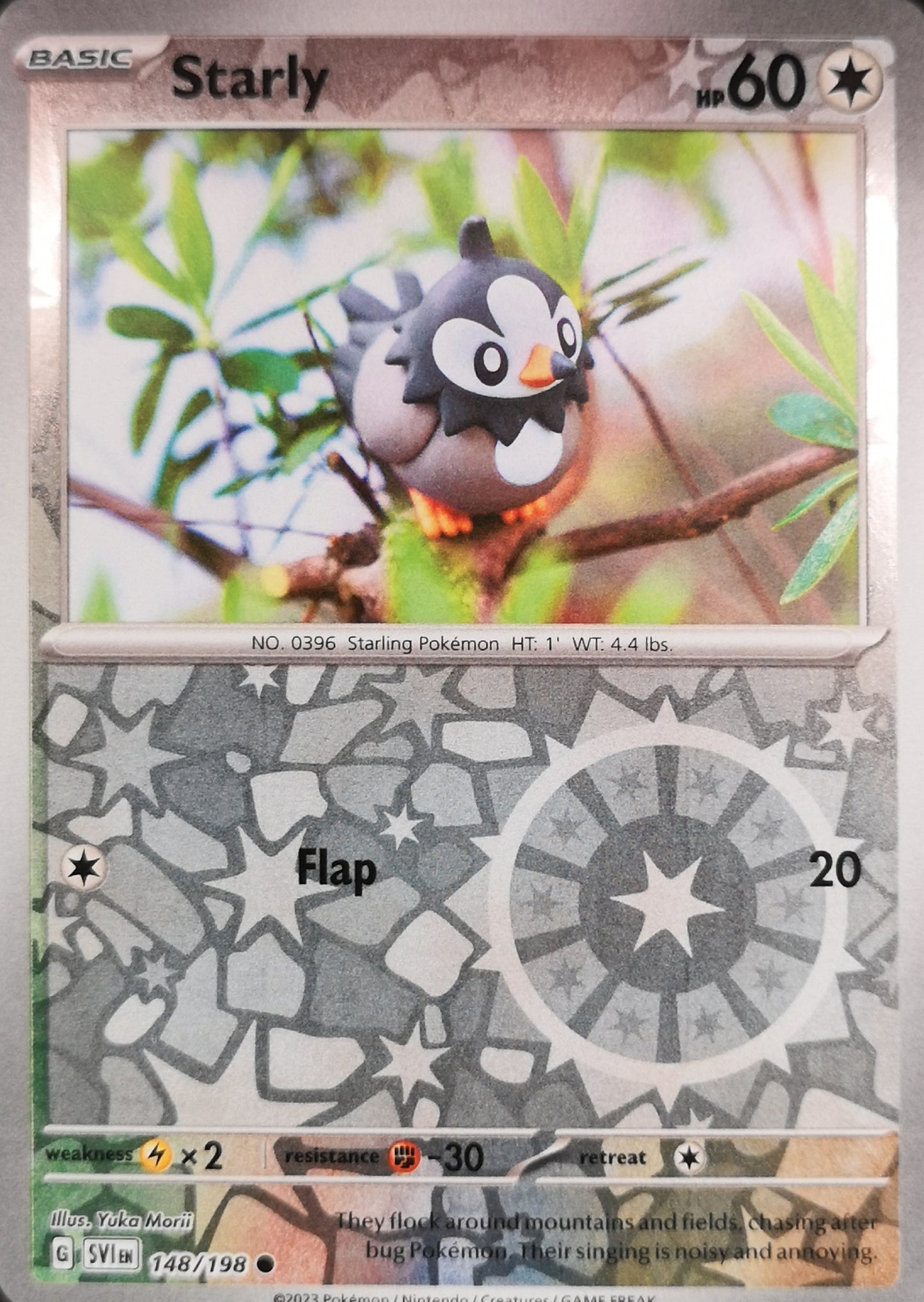 #148 Starly 148/198 Common Reverse Holo