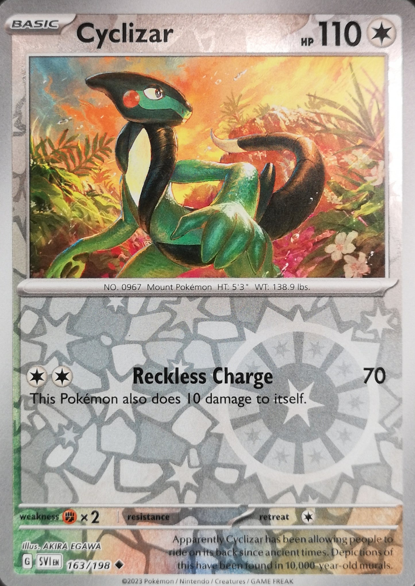 #163 Cyclizar 163/198 Uncommon Reverse Holo