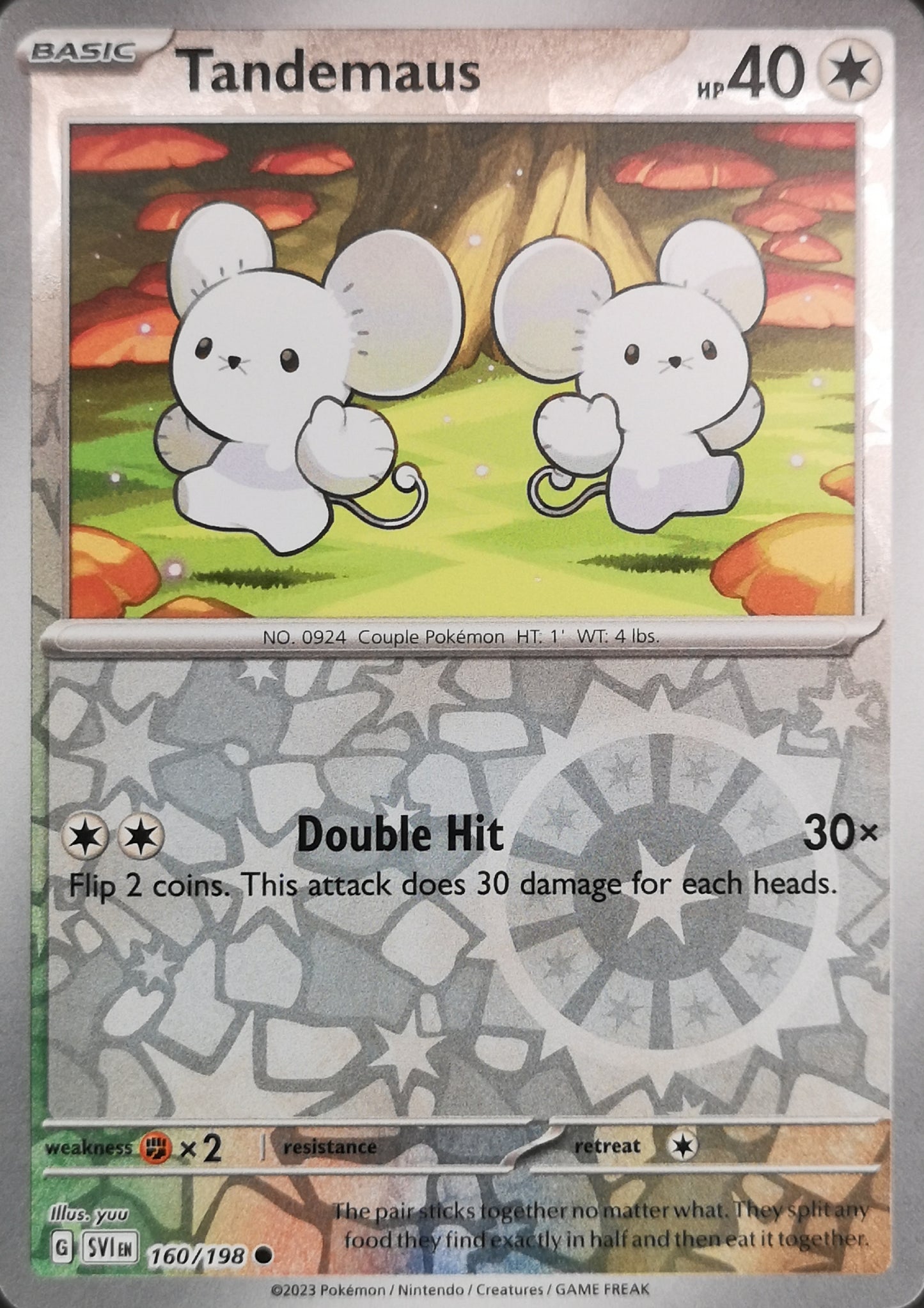 #160 Tandemaus 160/198 Common Reverse Holo