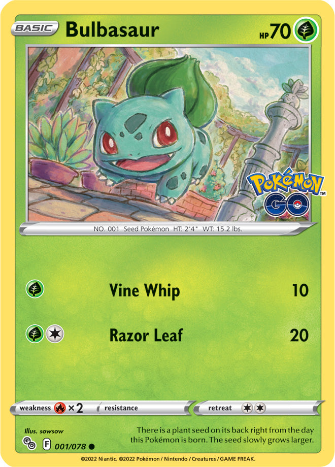#001 Bulbasaur 001/078 Common