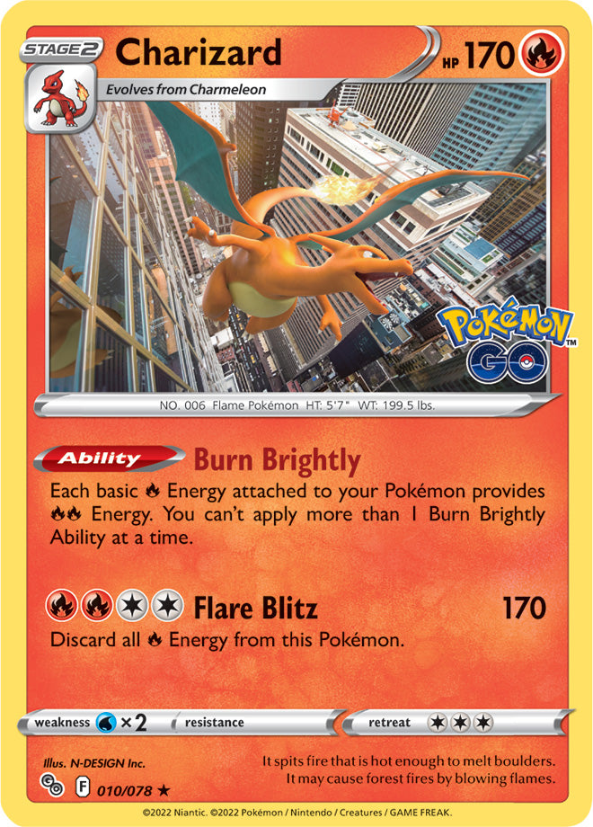 #010 Charizard 010/078 Rare Holo