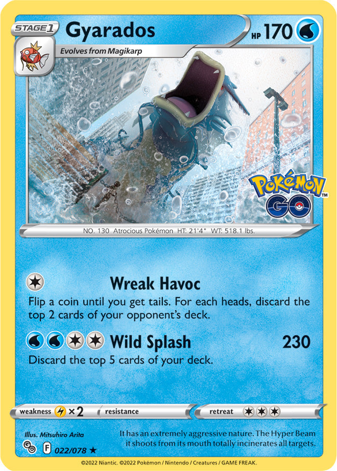 #022 Gyarados 022/078 Rare Holo