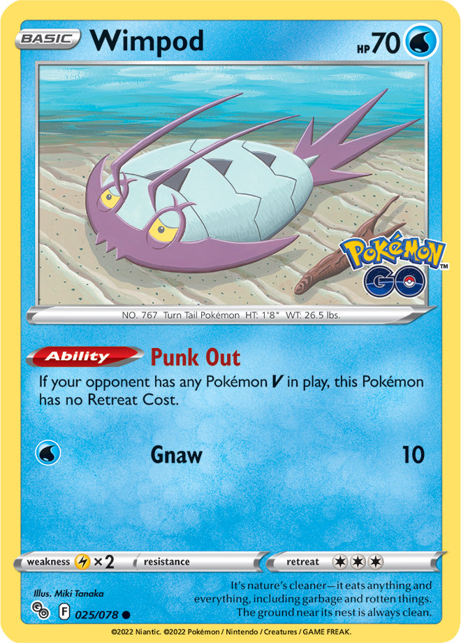 #025 Wimpod 025/078 Common Reverse Holo