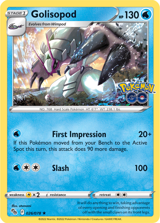 #026 Golisopod 026/078 Rare Holo