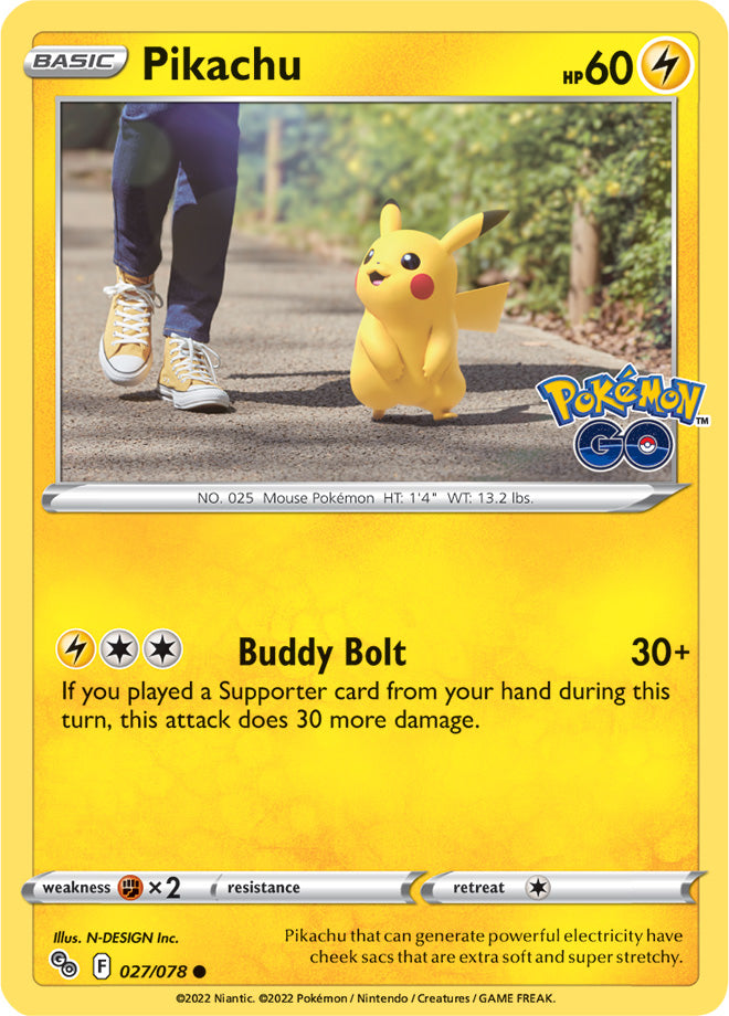 #027 Pikachu 027/078 Common