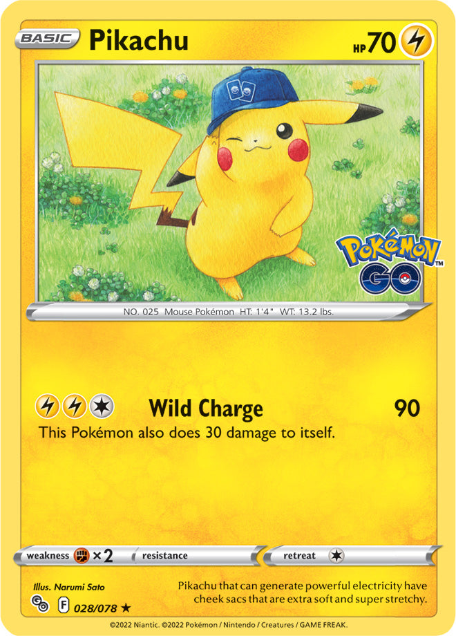 #028 Pikachu 028/078 Rare Holo