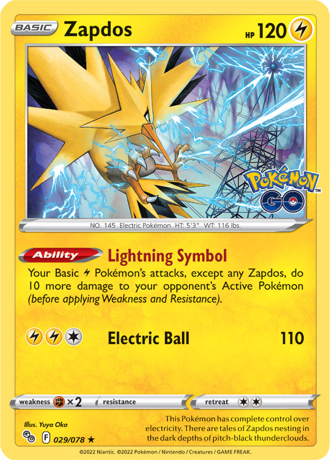 #029 Zapdos 029/078 Rare Reverse Holo