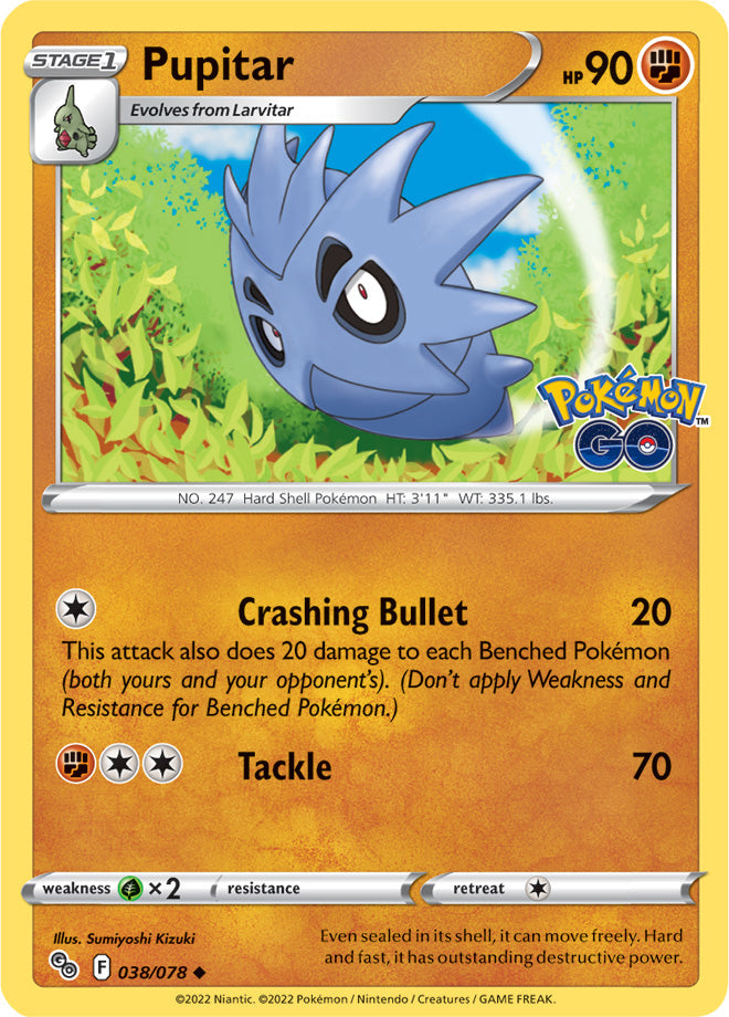 #038 Pupitar 038/078 Uncommon Reverse Holo