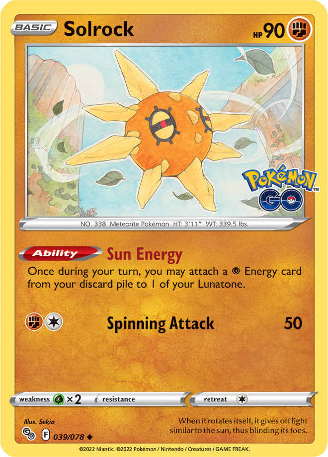 #039 Solrock 039/078 Uncommon
