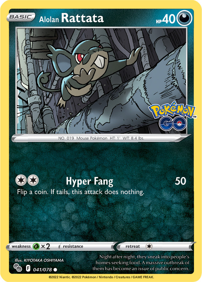 #041 Rattata 041/078 Common Reverse Holo