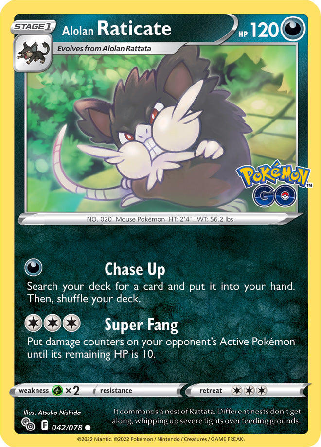 #042 Alolan Raticate 042/078 Common