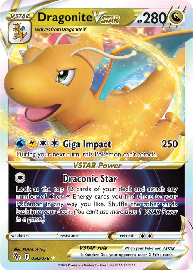 #050 Dragonite Vstar 050/078 Ultra Rare