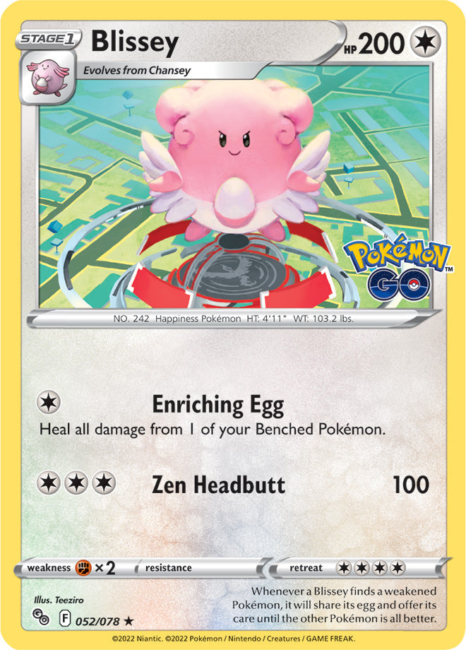 #052 Blissey 052/078 Rare Reverse Holo