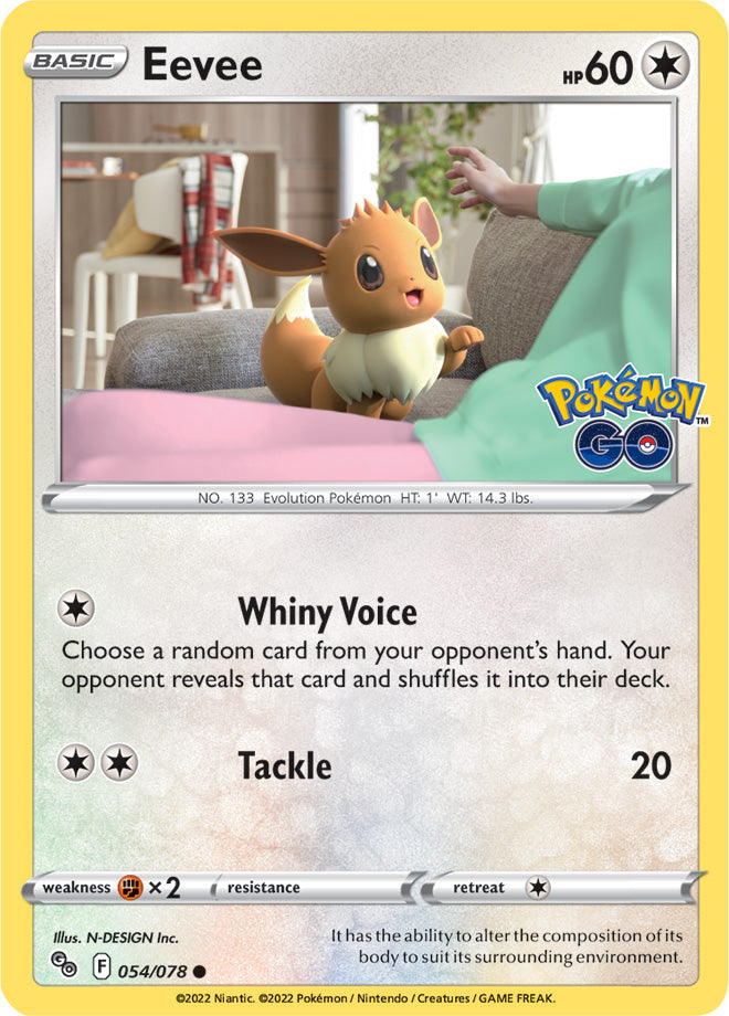 #054 Eevee 054/078 Common Reverse Holo