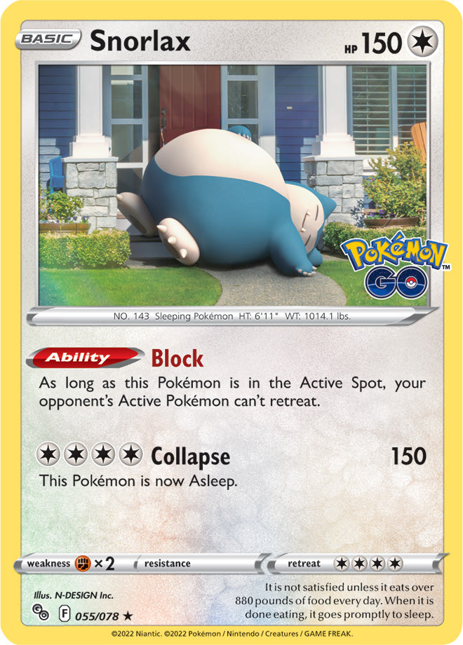#056 Snorlax 056/078 Rare Holo