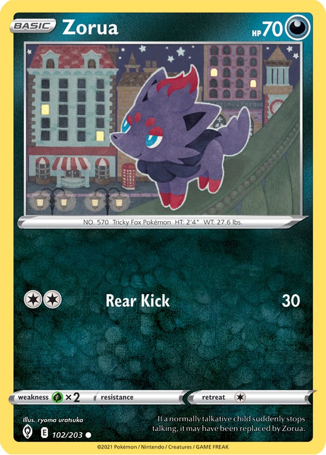 #102 Zorua 102/203 Common