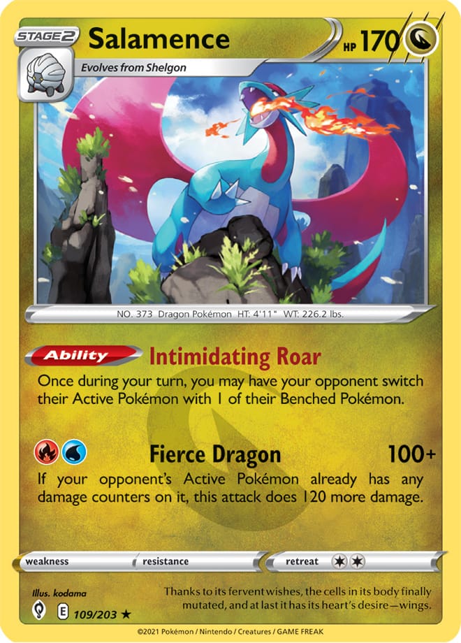 #109 Salamence 109/203 Rare Holo
