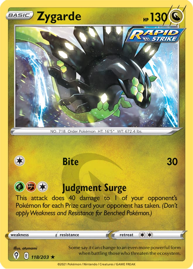 #118 Zygrade 118/203 Rare Holo