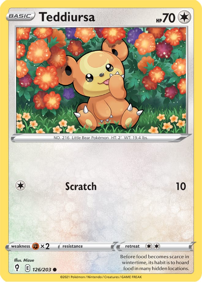 #126 Teddiursa 126/203 Common