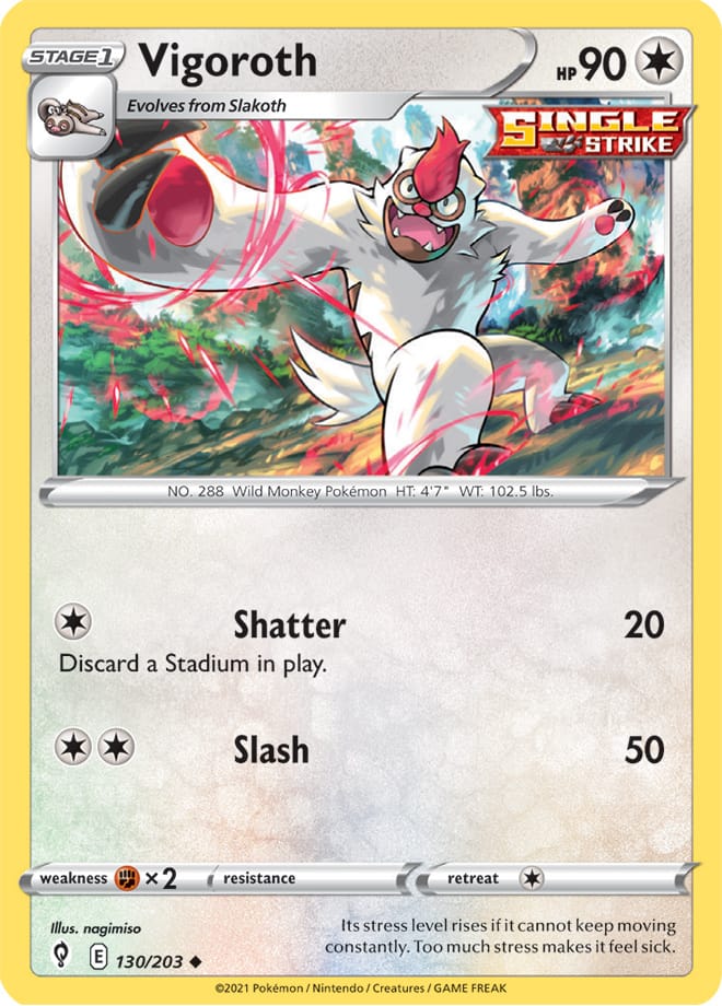 #130 Vigoroth 130/203 Uncommon