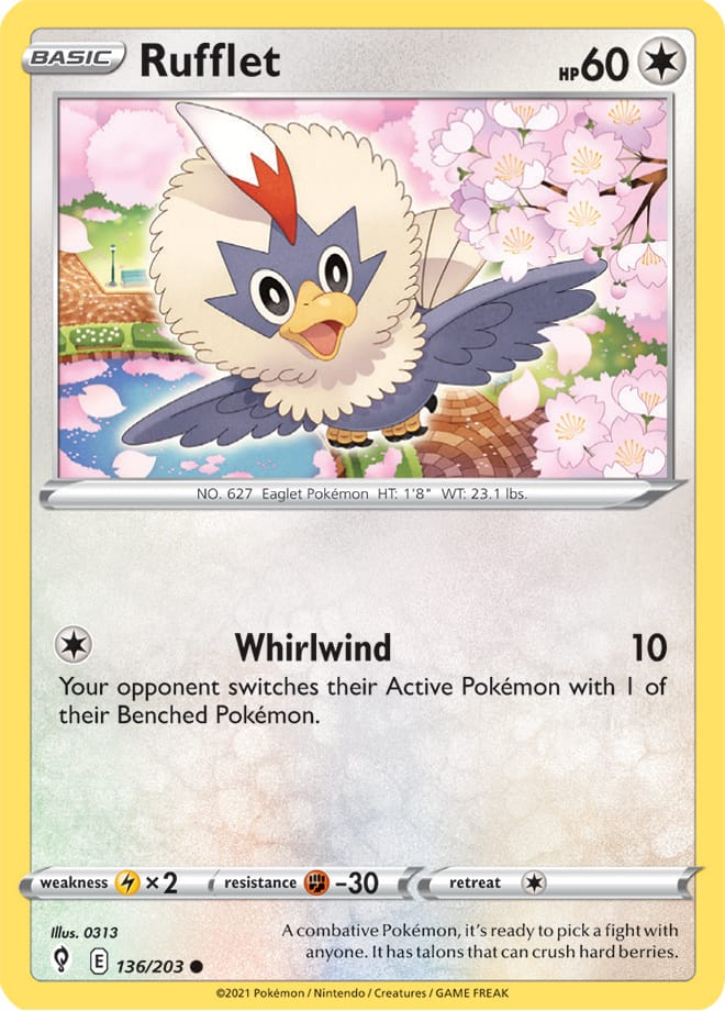 #136 Rufflet 136/203 Common