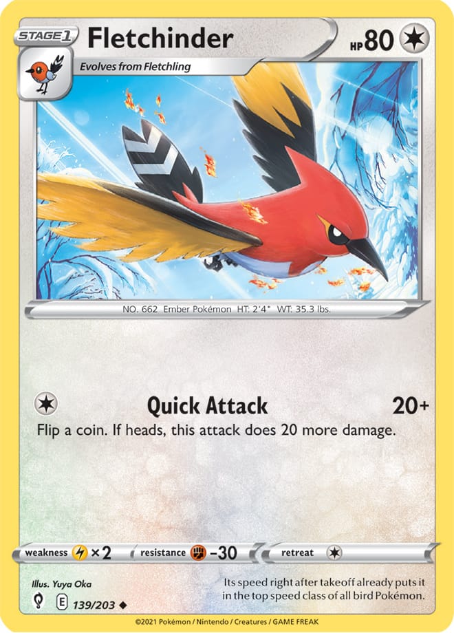 #139 Fletchinder 139/203 Uncommon