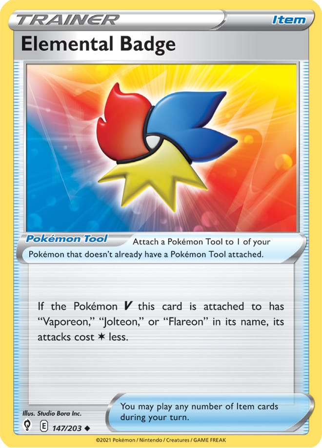 #147 Elemental Badge 147/203 Uncommon