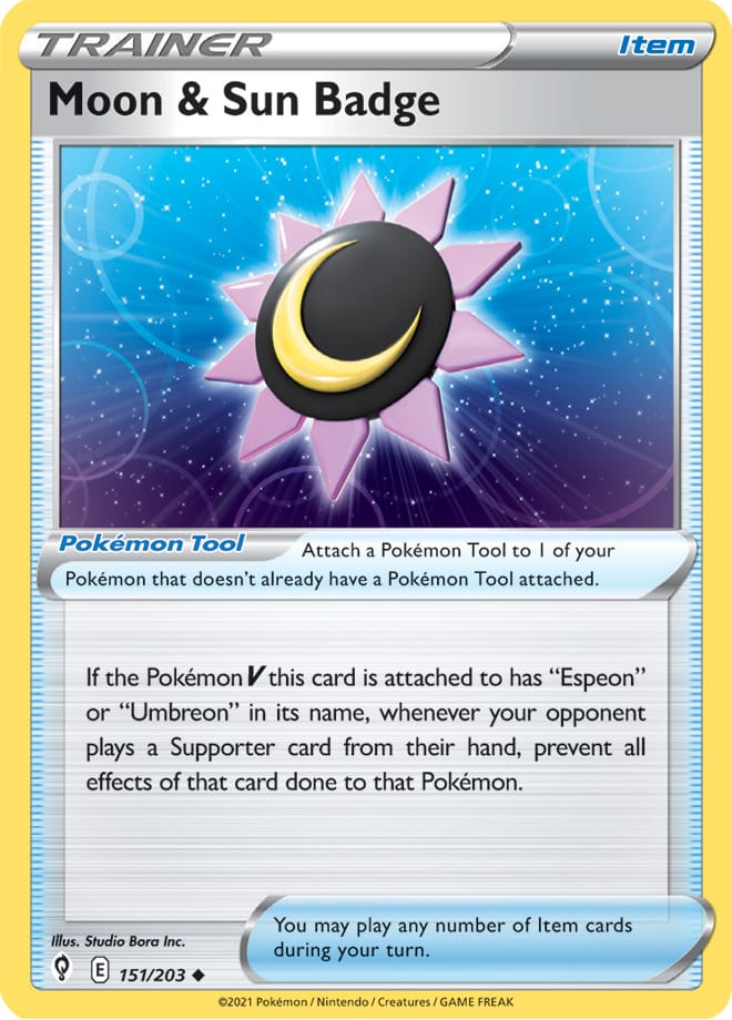 #151 Moon & Sun Badge 151/203 Uncommon