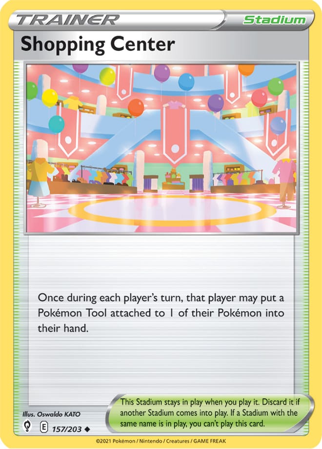#157 Shopping Center 157/203 Uncommon Reverse Holo