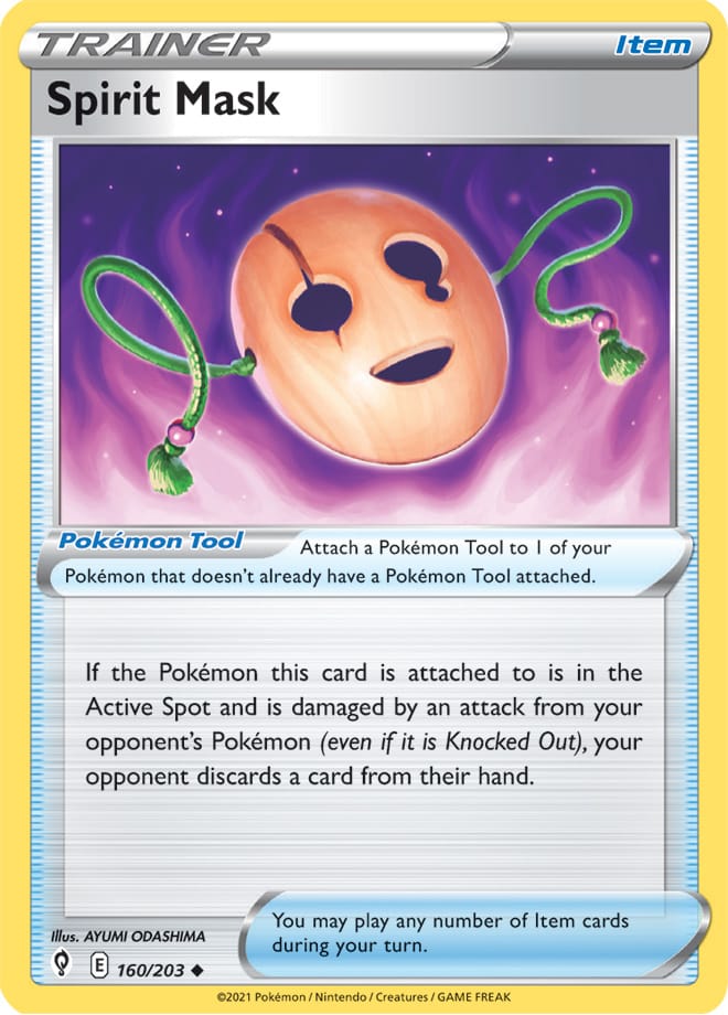 #160 Spirit Mask 160/203 Uncommon Reverse Holo