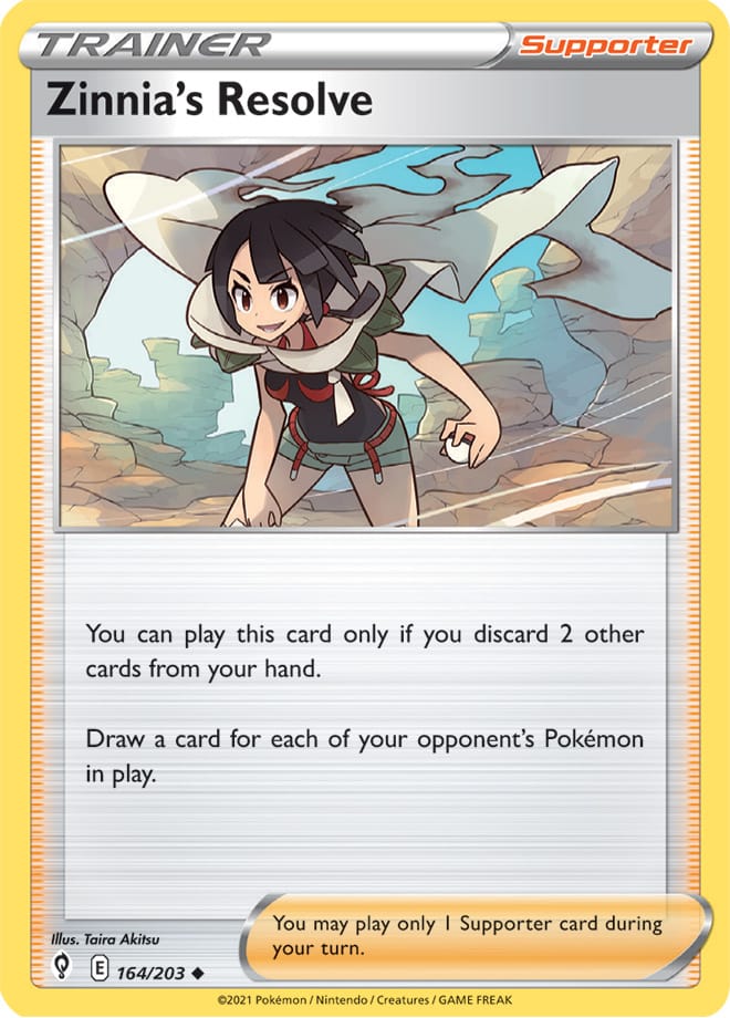 #164 Zinnia's Resolve 164/203 Uncommon