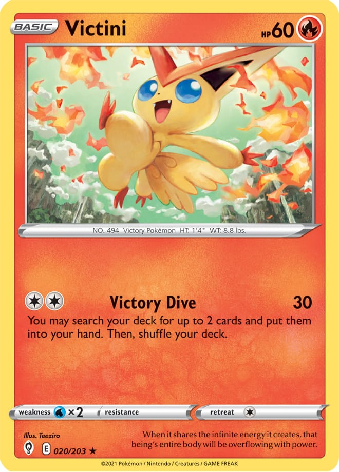 #020 Victini 020/203 Rare Holo